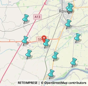 Mappa Via Bassa Cornè, 45031 Arquà Polesine RO, Italia (4.92727)