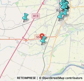 Mappa Via Bassa Cornè, 45031 Arquà Polesine RO, Italia (6.174)