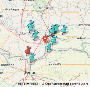 Mappa Via Bassa Cornè, 45031 Arquà Polesine RO, Italia (10.315)