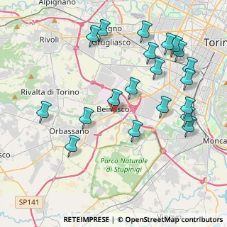Mappa Via Enrico De Nicola, 10092 Beinasco TO, Italia (4.622)