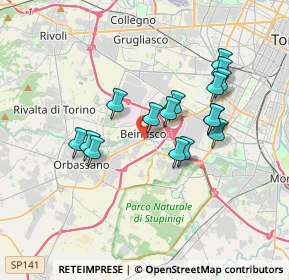 Mappa Via Enrico De Nicola, 10092 Beinasco TO, Italia (3.1125)