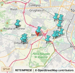 Mappa Via Enrico De Nicola, 10092 Beinasco TO, Italia (3.74385)