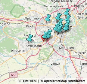 Mappa Via Enrico De Nicola, 10092 Beinasco TO, Italia (6.42222)
