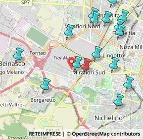 Mappa Via Coni Zugna, 10135 Torino TO, Italia (2.46563)