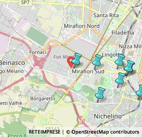 Mappa Via Coni Zugna, 10135 Torino TO, Italia (2.93636)