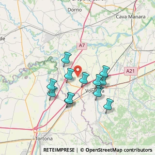 Mappa Via Cavour, 27058 Voghera PV, Italia (6.0075)