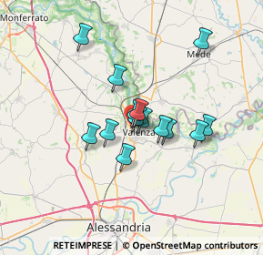 Mappa Via Mantova, 15048 Valenza AL, Italia (4.965)