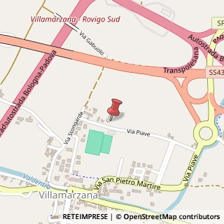 Mappa Via Piave, 13, 45030 Villamarzana, Rovigo (Veneto)