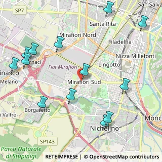 Mappa Via Cesare Pavese, 10135 Torino TO, Italia (2.69615)