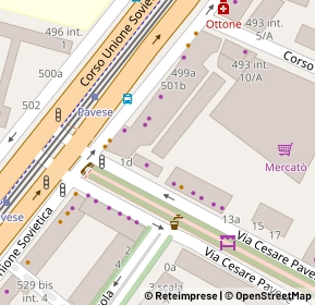 Mappa Via Cesare Pavese, 10135 Torino TO, Italia (0.07692)