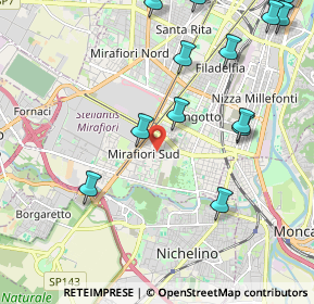 Mappa Via Isler Ignazio, 10135 Torino TO, Italia (2.73714)