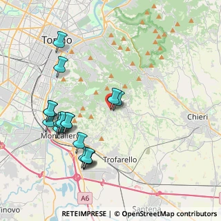Mappa Via M. Beria, 10024 Revigliasco TO, Italia (4.33167)