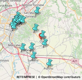 Mappa Via Biancheria, 10023 Chieri TO, Italia (9.174)