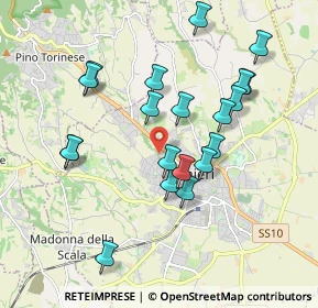 Mappa Via Biancheria, 10023 Chieri TO, Italia (1.8185)