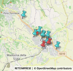 Mappa Via Biancheria, 10023 Chieri TO, Italia (1.28364)