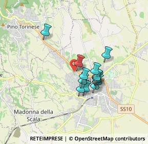 Mappa Via Biancheria, 10023 Chieri TO, Italia (1.26231)