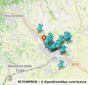 Mappa Via Biancheria, 10023 Chieri TO, Italia (1.2705)
