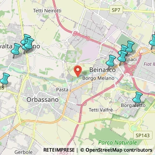 Mappa Via Luigi Pirandello, 10043 Orbassano TO, Italia (3.375)