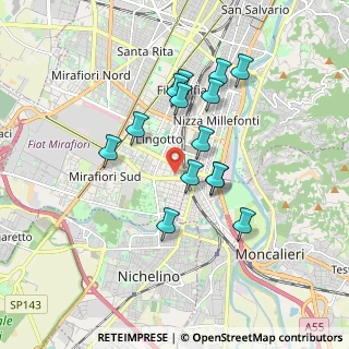 Mappa Via Vigliani Onorato, 10127 Torino TO, Italia (1.55571)