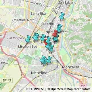 Mappa Via Vigliani Onorato, 10127 Torino TO, Italia (1.245)
