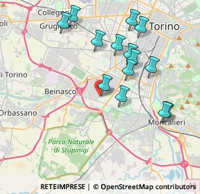 Mappa Via Aristide Faccioli, 10135 Torino TO, Italia (3.89357)