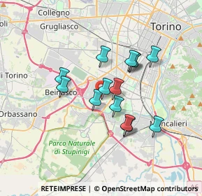 Mappa Via Aristide Faccioli, 10135 Torino TO, Italia (2.72643)