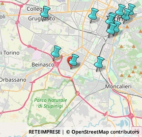 Mappa Via Aristide Faccioli, 10135 Torino TO, Italia (5.24333)