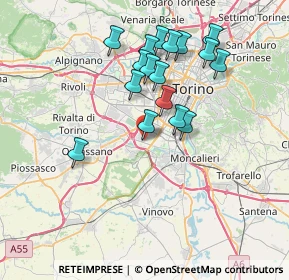 Mappa Via Gioacchino Quarello, 10135 Torino TO, Italia (6.84059)