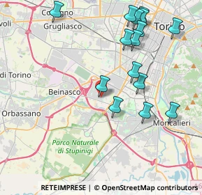 Mappa Via Gioacchino Quarello, 10135 Torino TO, Italia (4.49267)