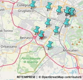 Mappa Via Gioacchino Quarello, 10135 Torino TO, Italia (4.46923)