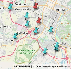 Mappa Via Gioacchino Quarello, 10135 Torino TO, Italia (4.38846)