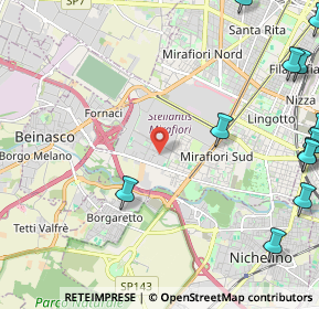 Mappa Via Gioacchino Quarello, 10135 Torino TO, Italia (3.46154)