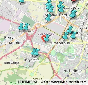 Mappa Via Gioacchino Quarello, 10135 Torino TO, Italia (2.56368)