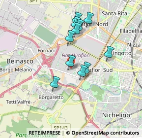 Mappa Via Gioacchino Quarello, 10135 Torino TO, Italia (1.54273)