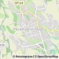 Mapa Pecetto Torinese