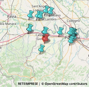 Mappa Cantone Rossi, 29011 Borgonovo Val Tidone PC, Italia (14.7575)