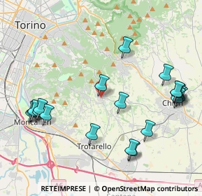 Mappa Via Pinto, 10020 Pecetto Torinese TO, Italia (4.844)