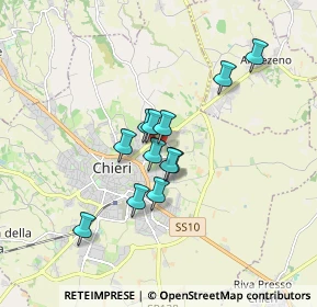 Mappa Strada S. Silvestro, 10023 Chieri TO, Italia (1.27333)