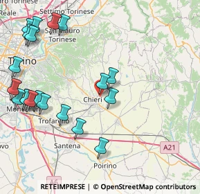Mappa Strada S. Silvestro, 10023 Chieri TO, Italia (10.369)