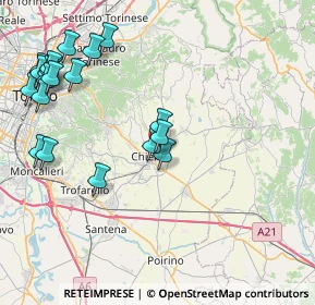 Mappa Strada S. Silvestro, 10023 Chieri TO, Italia (9.9495)