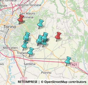 Mappa Strada S. Silvestro, 10023 Chieri TO, Italia (5.67)