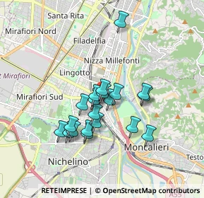 Mappa Via Corrado Corradino, 10127 Torino TO, Italia (1.412)