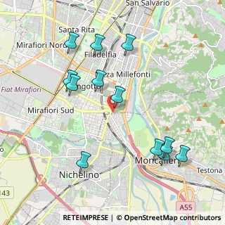 Mappa Via Giambattista Tiepolo, 10127 Torino TO, Italia (2.16667)