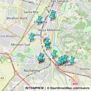 Mappa Via Giambattista Tiepolo, 10127 Torino TO, Italia (1.89933)