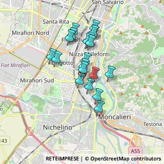 Mappa Via Corrado Corradino, 10127 Torino TO, Italia (1.4885)