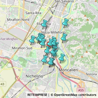 Mappa Via Corrado Corradino, 10127 Torino TO, Italia (1.0745)