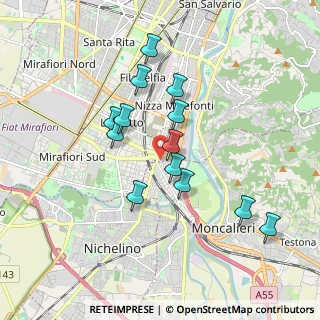 Mappa Via Giambattista Tiepolo, 10127 Torino TO, Italia (1.62231)