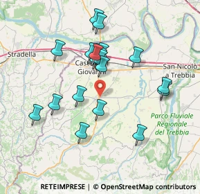 Mappa Via Fratelli Cervi, 29011 Borgonovo Val Tidone PC, Italia (6.81)