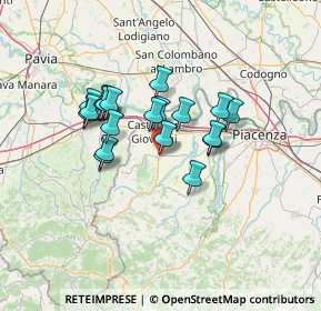 Mappa Via Fratelli Cervi, 29011 Borgonovo Val Tidone PC, Italia (10.744)