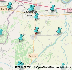 Mappa Via Fratelli Cervi, 29011 Borgonovo Val Tidone PC, Italia (6.38)